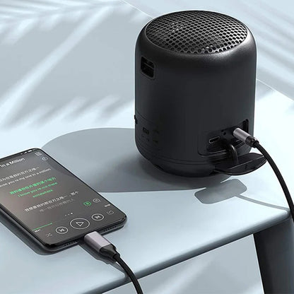 Cablu Audio USB-C - 3.5mm Techsuit AC9 SoundShell, 1.5m, Gri