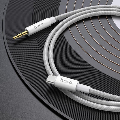 Cablu Audio USB-C - 3.5mm HOCO UPA19, 1m, Argintiu