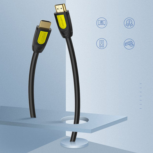 Cablu Video UGREEN HD101, HDMI - HDMI, 4K, 2m, Negru Galben