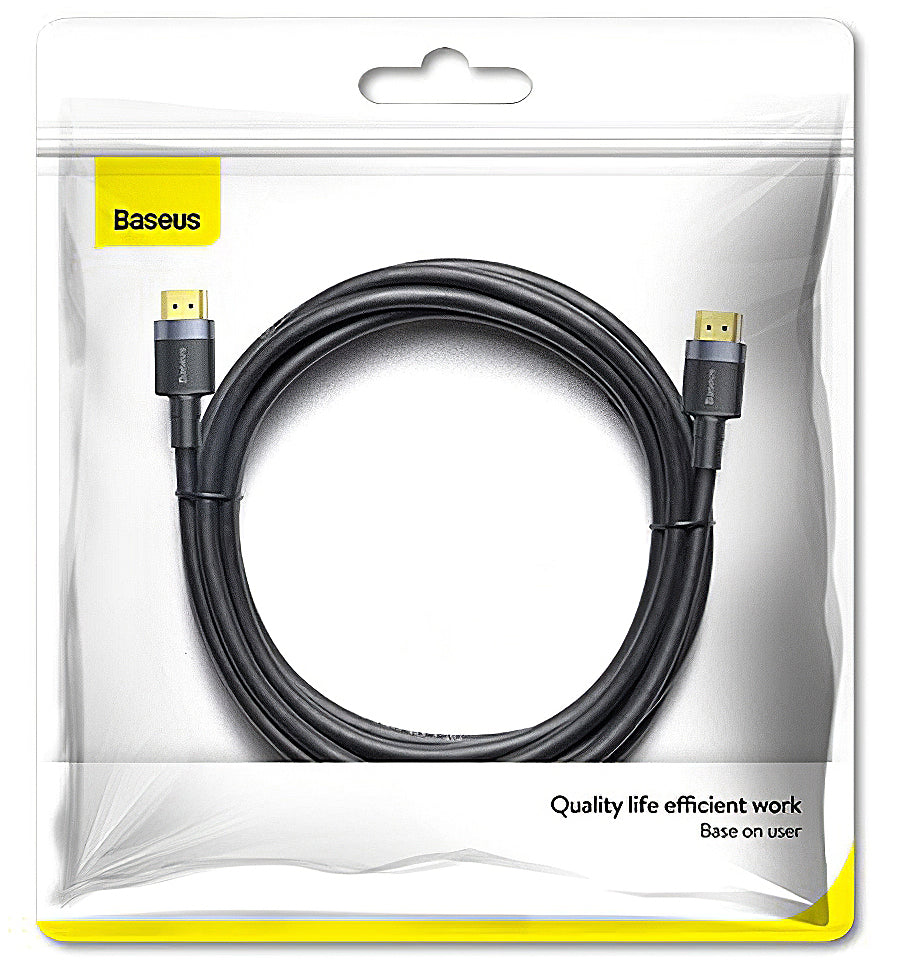 Cablu Video Baseus Cafule, HDMI - HDMI, 4K, 1m, Negru CADKLF-E01