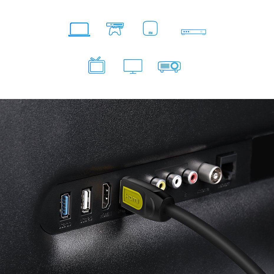 Cablu Video UGREEN HD101, HDMI - HDMI, 4K, 2m, Negru