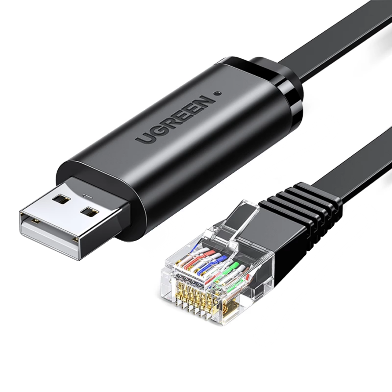 Cablu Consola USB UGREEN CM204, RJ45, 3m, Negru, Resigilat