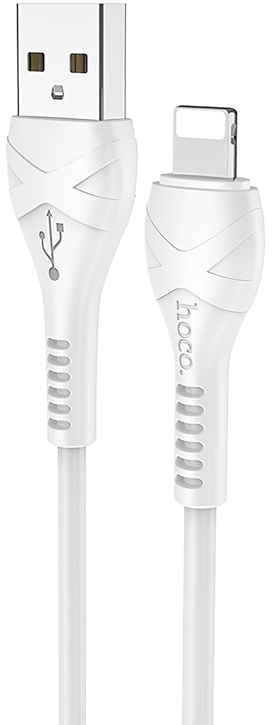 Cablu Date si Incarcare USB-A - Lightning HOCO X37, 18W, 1m, Alb