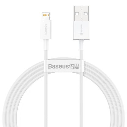 Cablu Date si Incarcare USB-A - Lightning Baseus Superior Series, 20W, 1.5m, Alb CALYS-B02