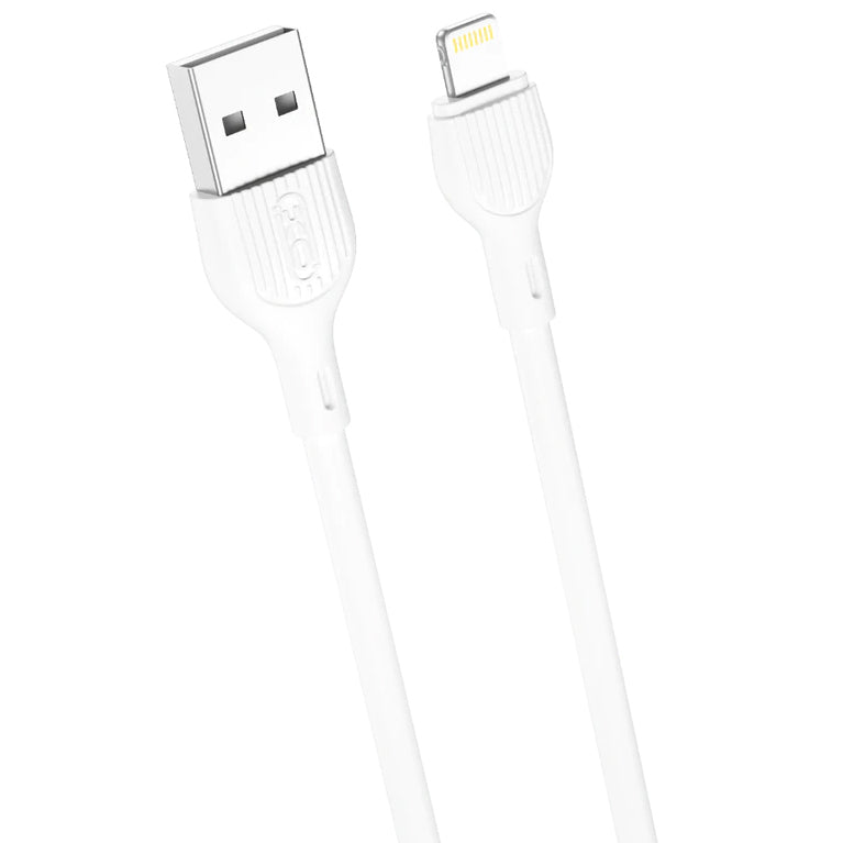 Cablu Date si Incarcare USB-A - Lightning XO Design NB200, 10W, 1m, Alb
