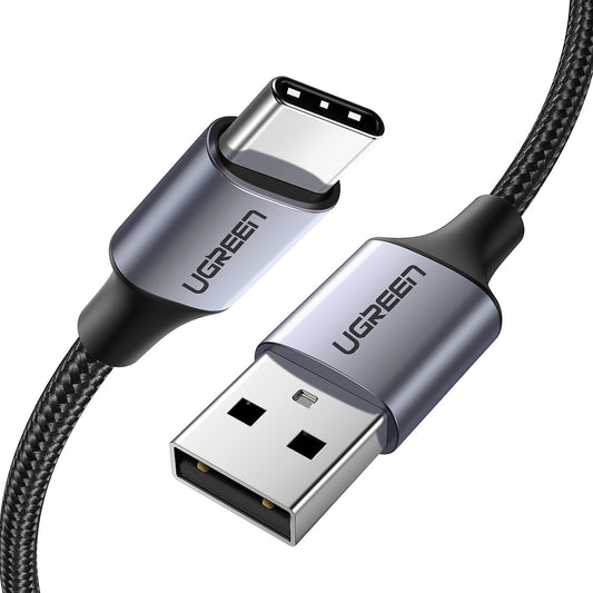 Cablu Date si Incarcare USB-A - USB-C UGREEN US288, 18W, 1.5m, Negru
