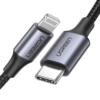 Cablu Date si Incarcare USB-C - Lightning UGREEN US304, 20W, 1m, Negru