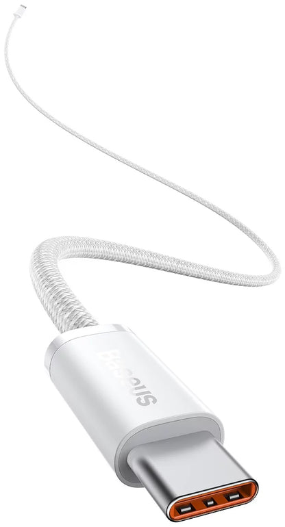 Cablu Date si Incarcare USB-C - USB-C Baseus Dynamic Series, 100W, 1m, Alb CALD000202