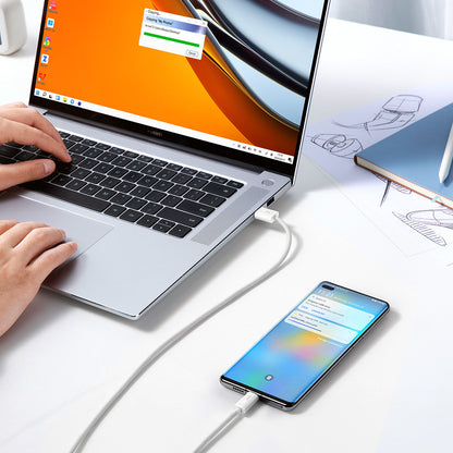 Cablu Date si Incarcare USB-A - USB-C Baseus Dynamic Series, 100W, 1m, Alb CALD000602