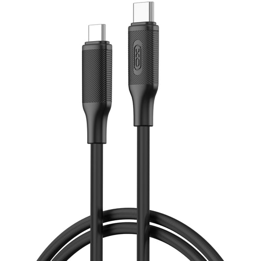 Cablu Date si Incarcare USB-C - USB-C XO Design NB-Q265B, 60W, 1m, Negru