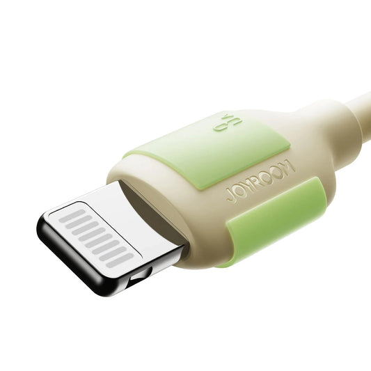 Cablu Date si Incarcare USB-A - Lightning Joyroom S-A53, 18W, 1.2m, Bej
