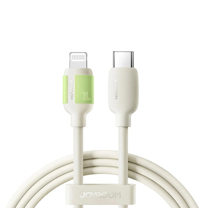 Cablu Date si Incarcare USB-C - Lightning Joyroom S-A53, 30W, 1.2m, Bej