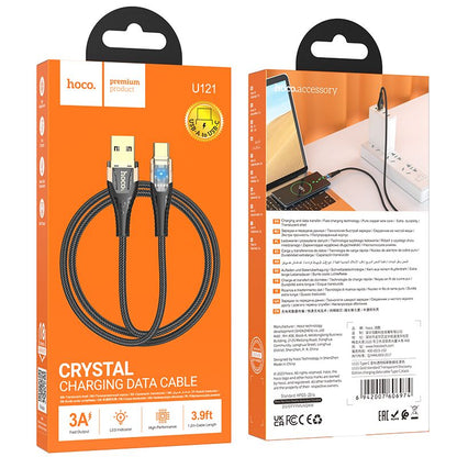 Cablu Date si Incarcare USB-A - USB-C HOCO U121, 18W, 1.2m, Negru