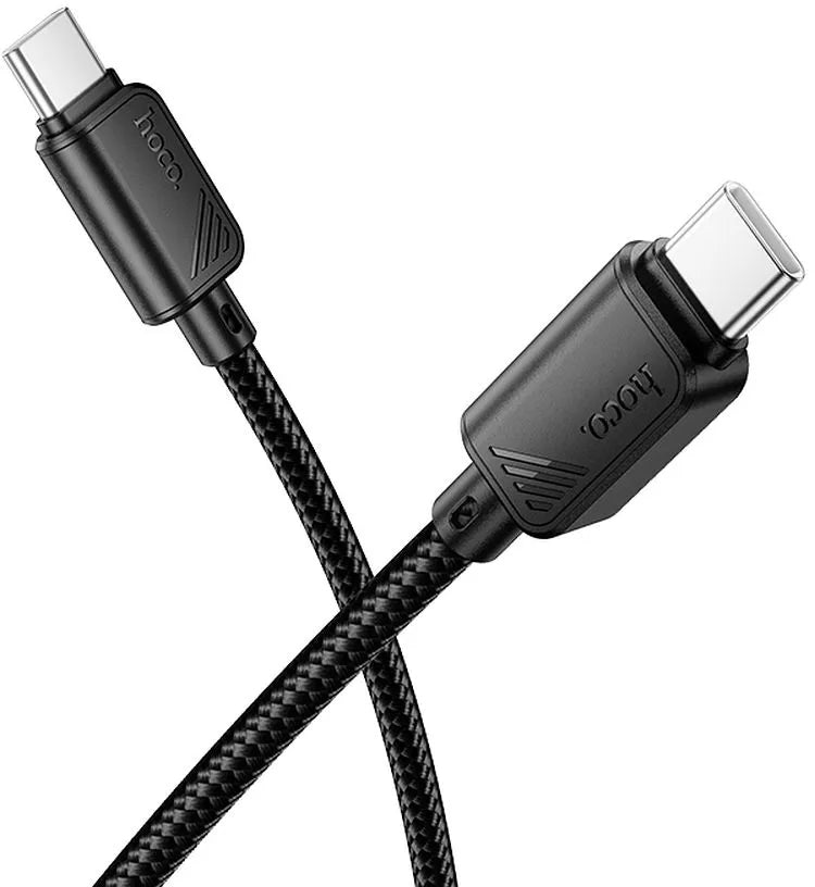 Cablu Date si Incarcare USB-C - USB-C HOCO X113, 60W, 1m, Negru