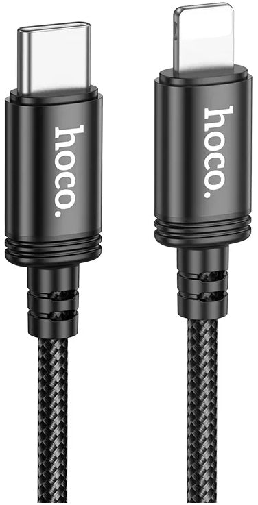 Cablu Date si Incarcare USB-C - Lightning HOCO X89, 27W, 2m, Negru