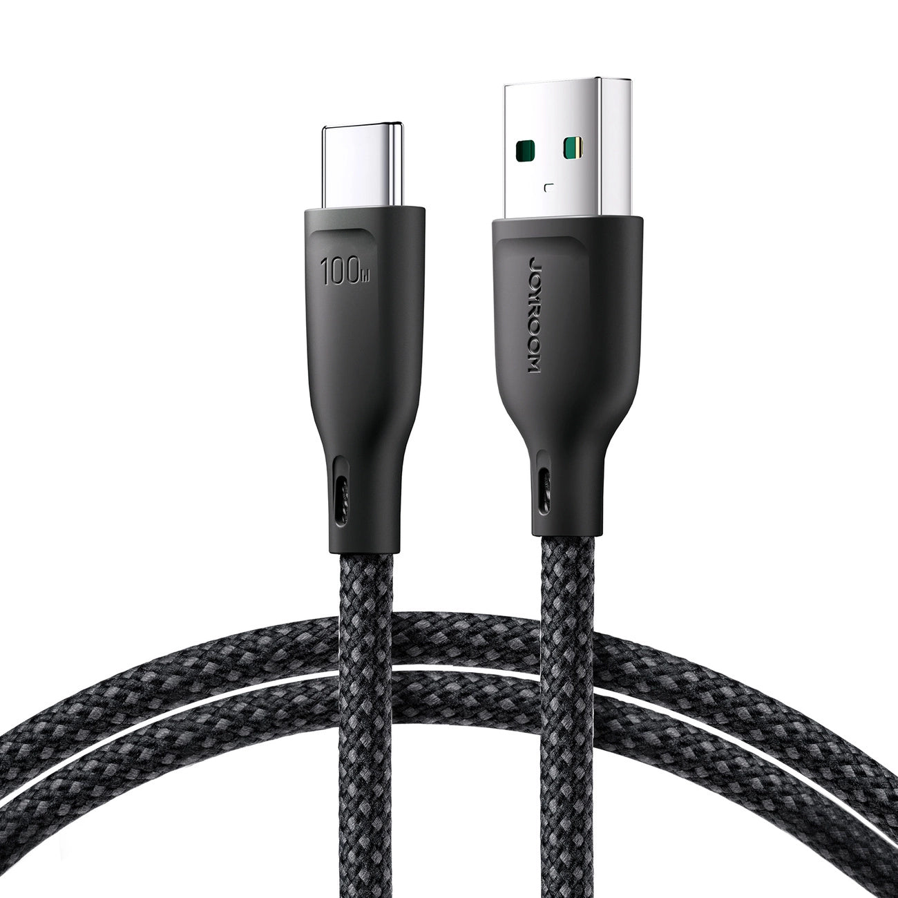 Cablu Date si Incarcare USB-A - USB-C Joyroom Multi-Color S-A34, 100W, 1m, Negru