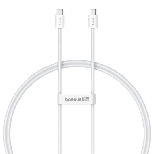Cablu Date si Incarcare USB-C - USB-C Baseus Superior Series 2, 30W, 1m, Alb P10365200211-00