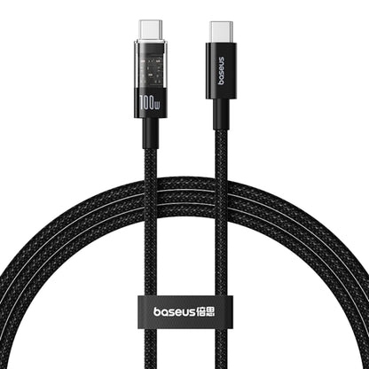 Cablu Date si Incarcare USB-C - USB-C Baseus Gem, 100W, 2m, Negru P10373000111-01