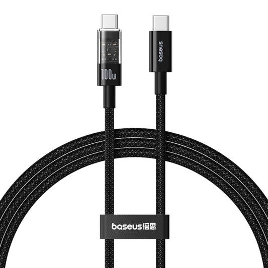 Cablu Date si Incarcare USB-C - USB-C Baseus Gem, 100W, 2m, Negru P10373000111-01