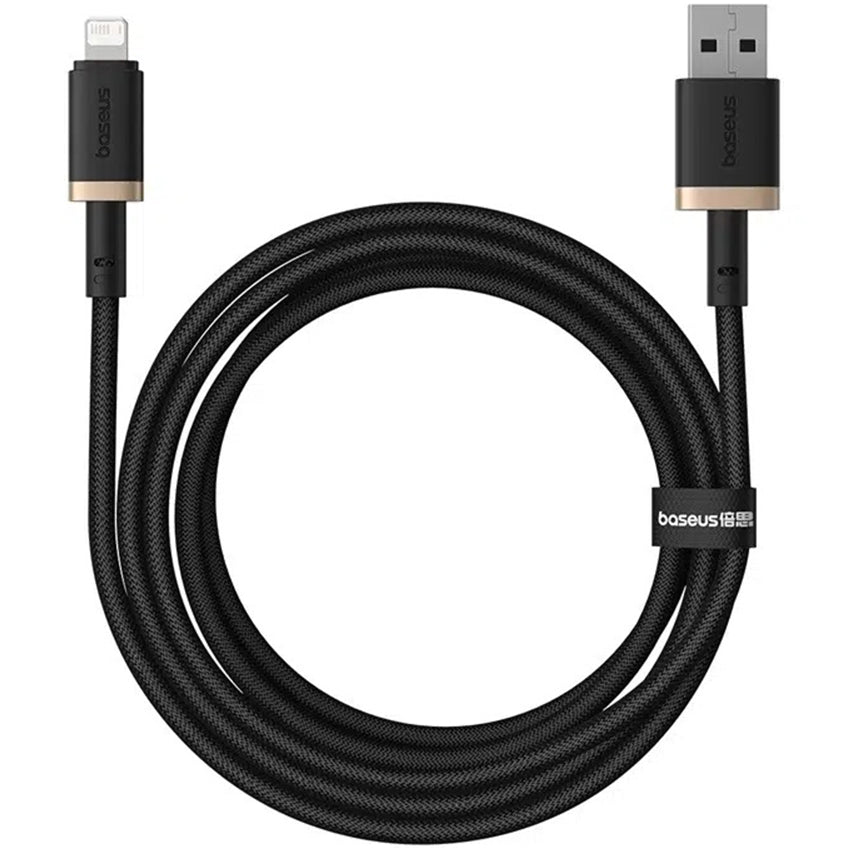 Cablu Date si Incarcare USB-A - Lightning Baseus Dura Series, 18W, 1m, Auriu P10377801U01-00