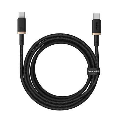 Cablu Date si Incarcare USB-C - USB-C Baseus Dura Series, 100W, 2m, Auriu P10377803U01-03