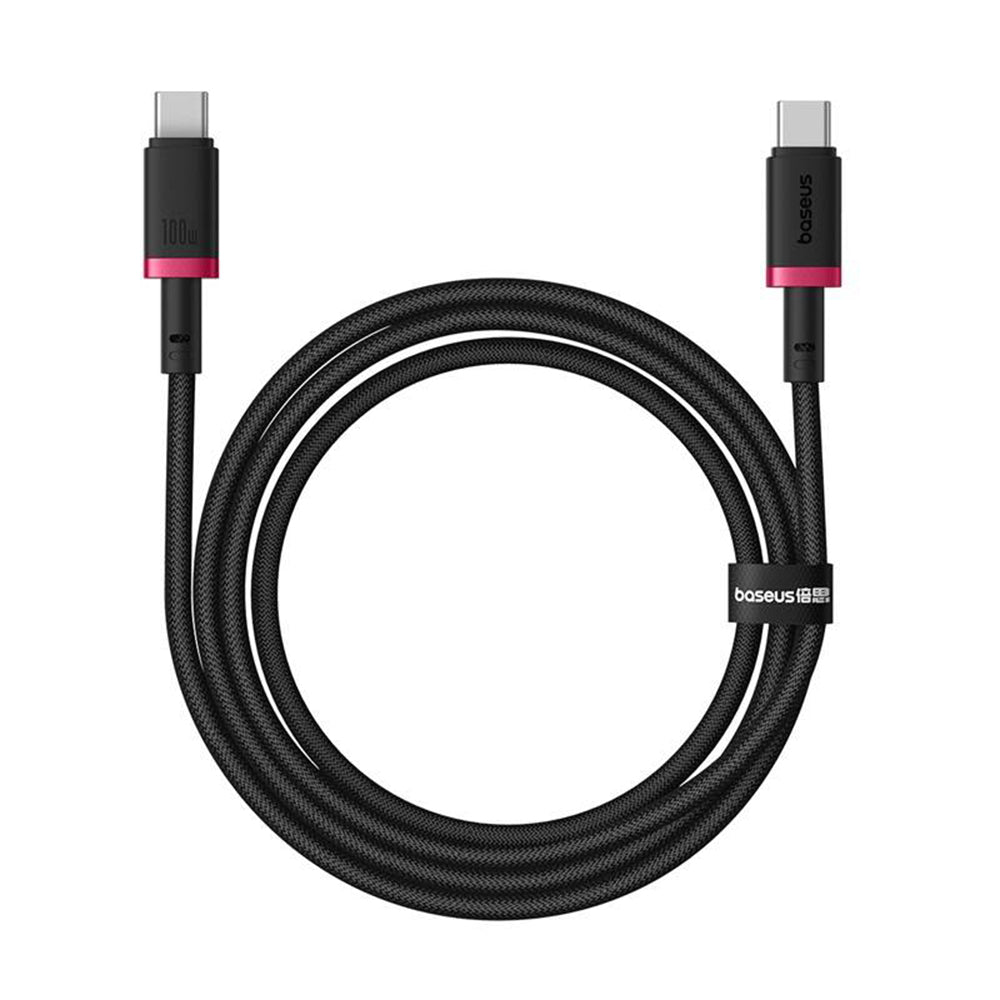Cablu Date si Incarcare USB-C - USB-C Baseus Dura Series, 100W, 2m, Rosu P10377803U01-02