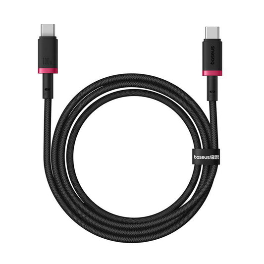Cablu Date si Incarcare USB-C - USB-C Baseus Dura Series, 100W, 2m, Rosu P10377803U01-02