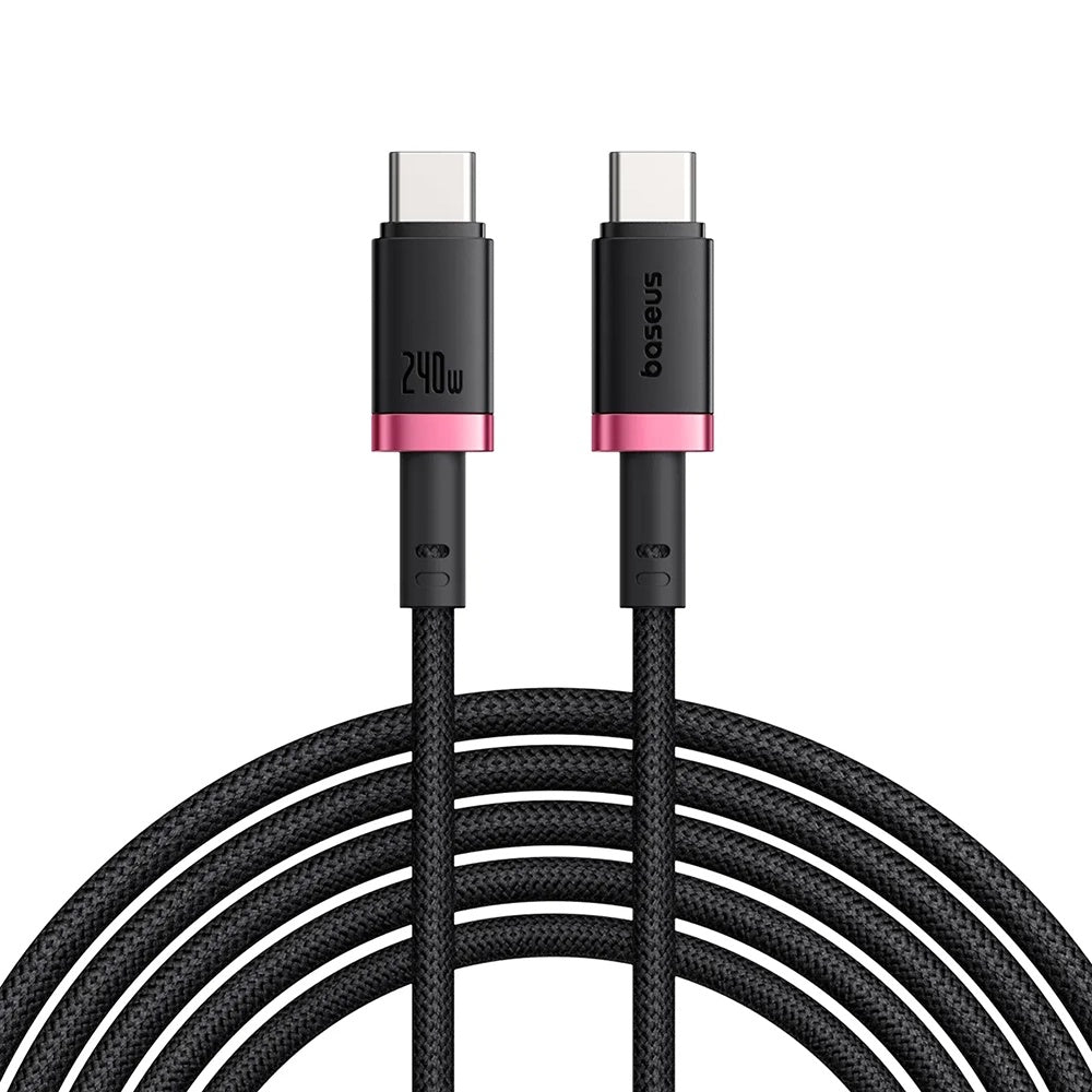 Cablu Date si Incarcare USB-C - USB-C Baseus Dura Series, 240W, 1m, Rosu P10377803U03-01
