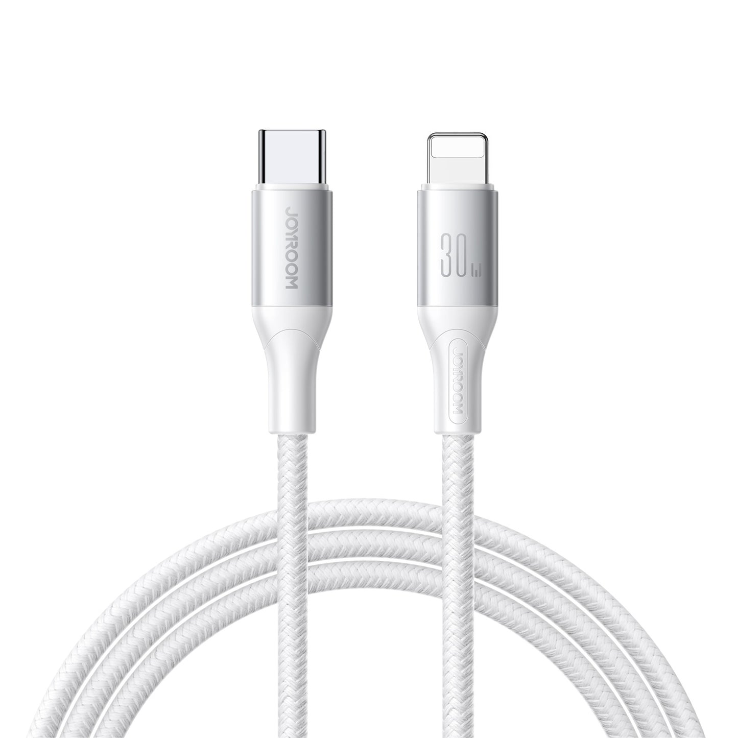 Cablu Date si Incarcare USB-C - Lightning Joyroom S-A28 Flash, 30W, 1m, Alb