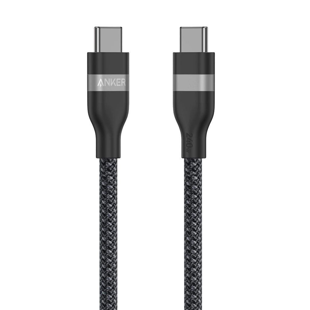 Cablu Date si Incarcare USB-C - USB-C Anker, 240W, 0.9m, Negru A82E2H11