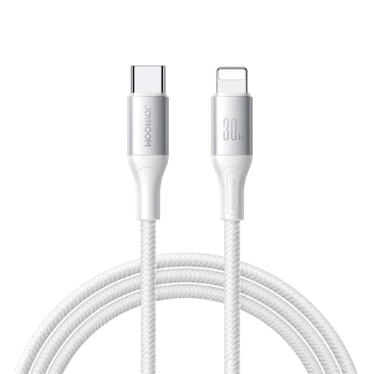 Cablu Date si Incarcare USB-C - Lightning Joyroom S-A28 Flash, 30W, 2m, Alb