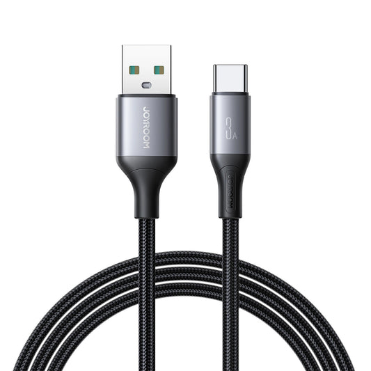 Cablu Date si Incarcare USB-A - USB-C Joyroom S-A28 Flash, 30W, 2m, Negru