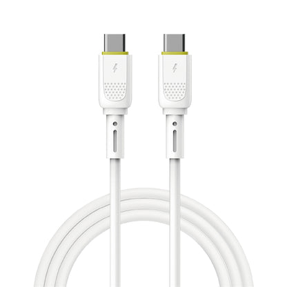 Cablu Date si Incarcare USB-C - USB-C WiWu Wi-C034, 60W, 1.2m, Alb
