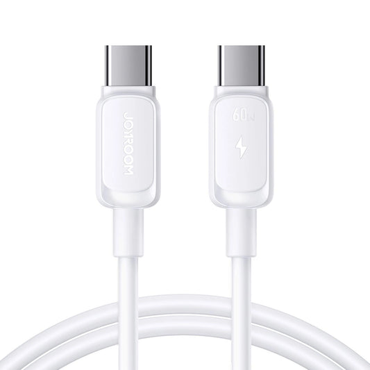 Cablu Date si Incarcare USB-C - USB-C Joyroom S-A14, 60W, 1.2m, Alb