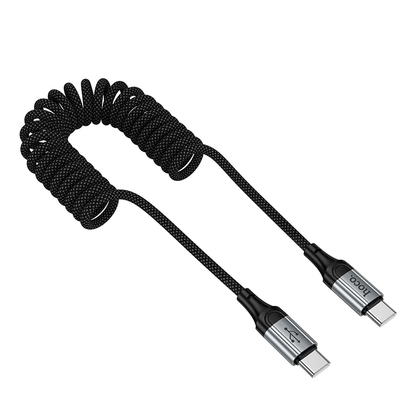 Cablu Date si Incarcare USB-C - USB-C HOCO X121, 60W, 1.5m, Negru
