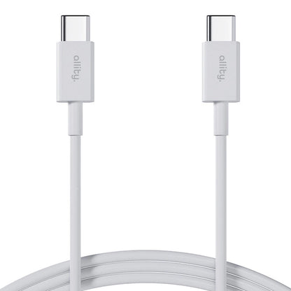 Cablu Date si Incarcare USB-C - USB-C Allity. AUC-03, 100W, 2m, Alb