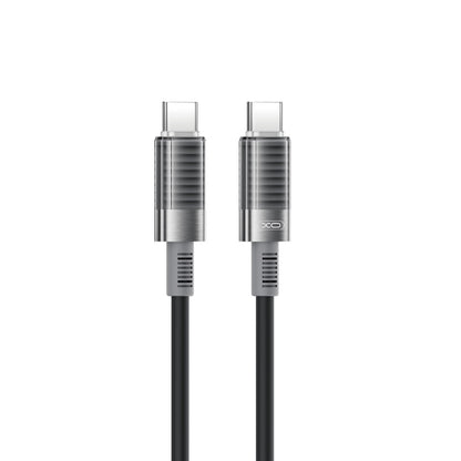 Cablu Date si Incarcare USB-C - USB-C XO Design NB-Q282B, 60W, 1m, Negru