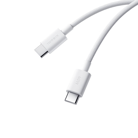 Cablu Date si Incarcare USB-C - USB-C Xiaomi, 60W, 1m, Alb BHR0878GL