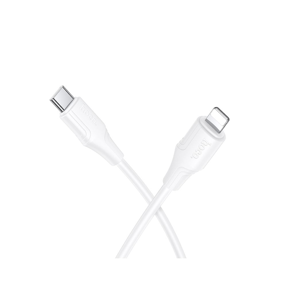 Cablu Date si Incarcare USB-C - Lightning HOCO X124, 27W, 1m, Alb
