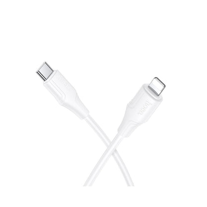 Cablu Date si Incarcare USB-C - Lightning HOCO X124, 27W, 1m, Alb