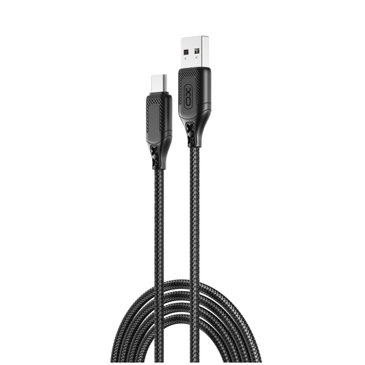 Cablu Date si Incarcare USB-A - USB-C XO Design NB235, 18W, 1m, Negru