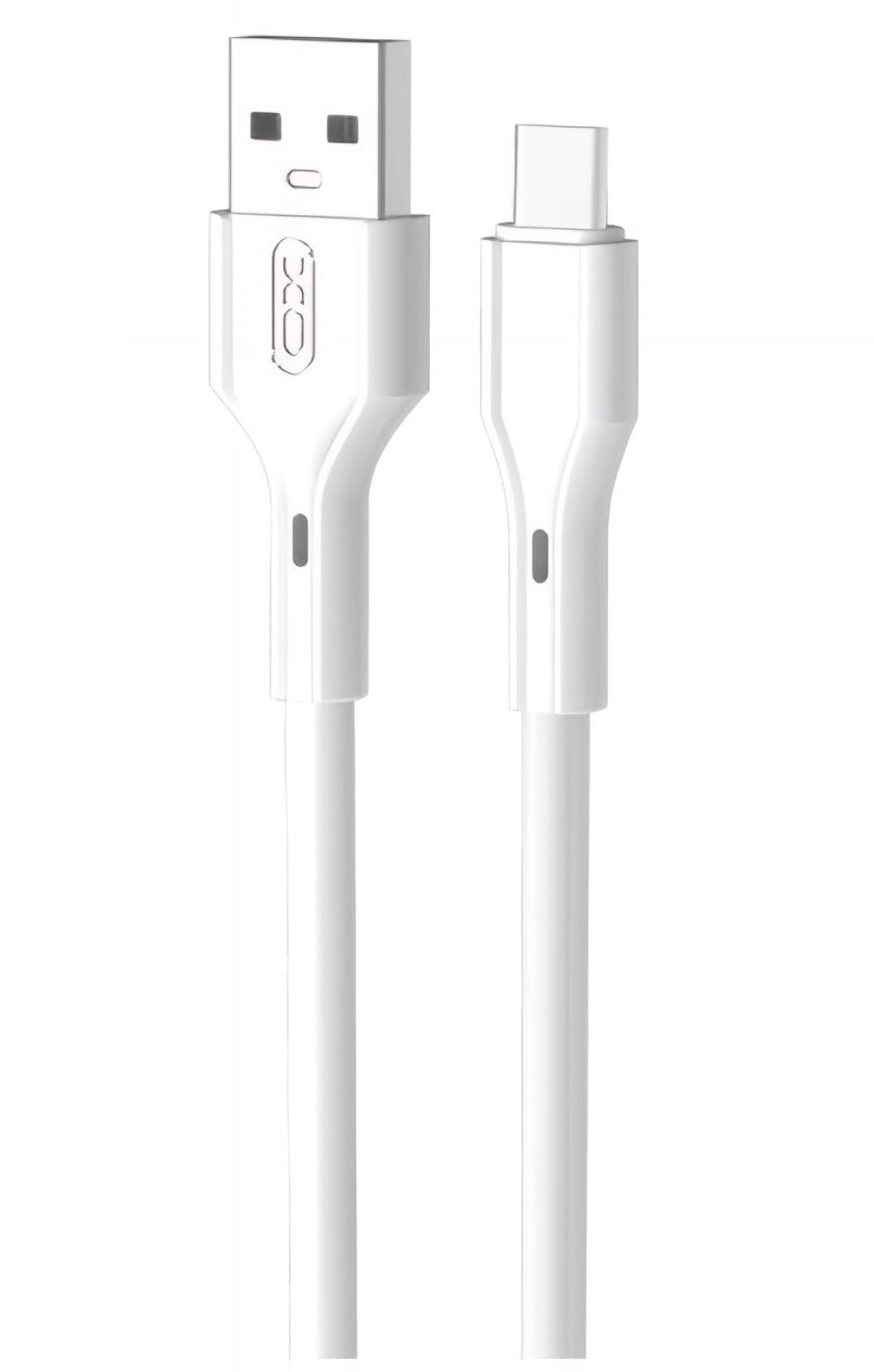 Cablu Date si Incarcare USB-A - USB-C XO Design NB230, 18W, 1m, Alb