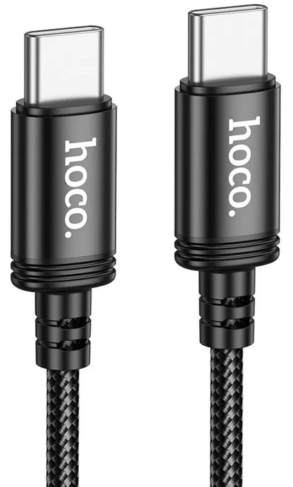 Cablu Date si Incarcare USB-C - USB-C HOCO X91, 60W, 3m, Negru