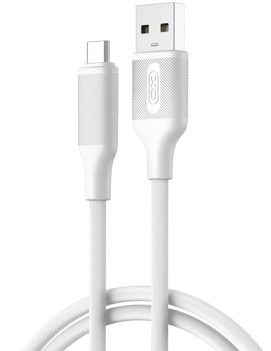 Cablu Date si Incarcare USB-A - USB-C XO Design NB265, 18W, 1m, Alb