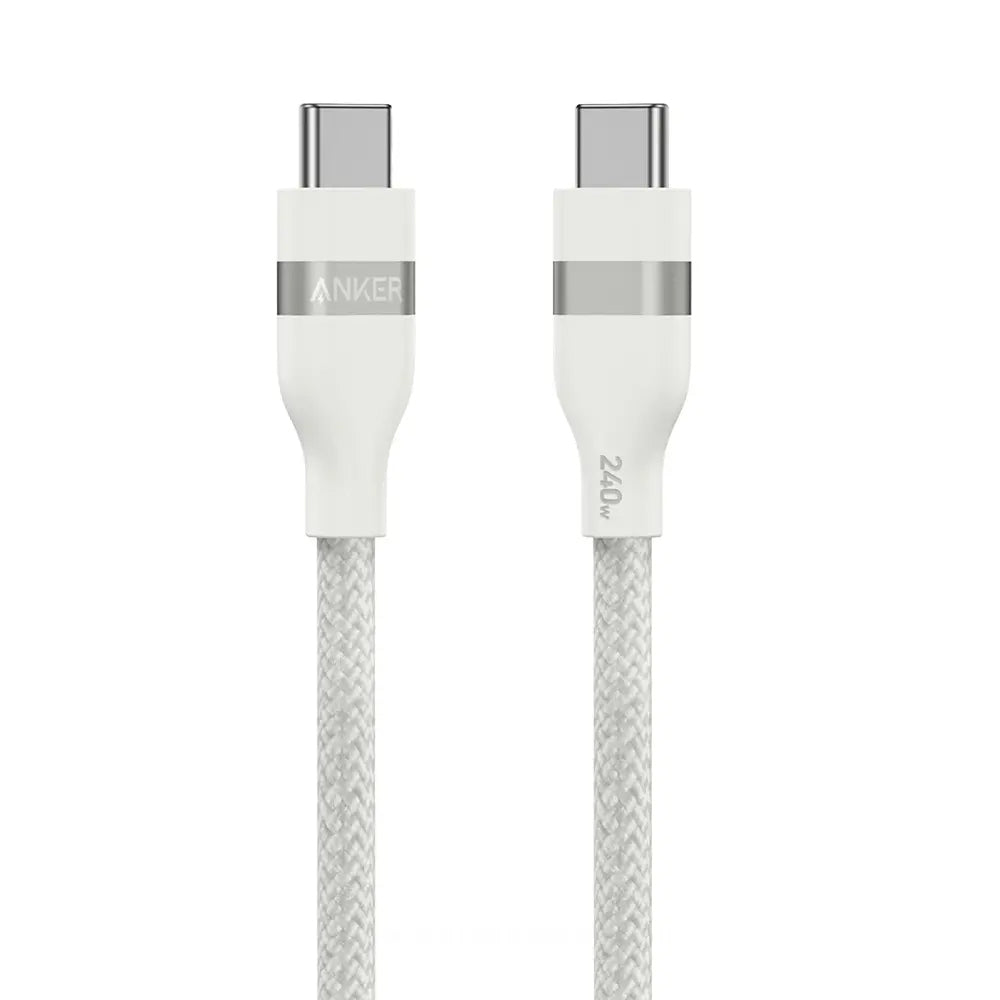 Cablu Date si Incarcare USB-C - USB-C Anker, 240W, 0.9m, Alb A82E2H21