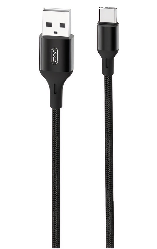Cablu Date si Incarcare USB-A - USB-C XO Design NB143, 18W, 2m, Negru