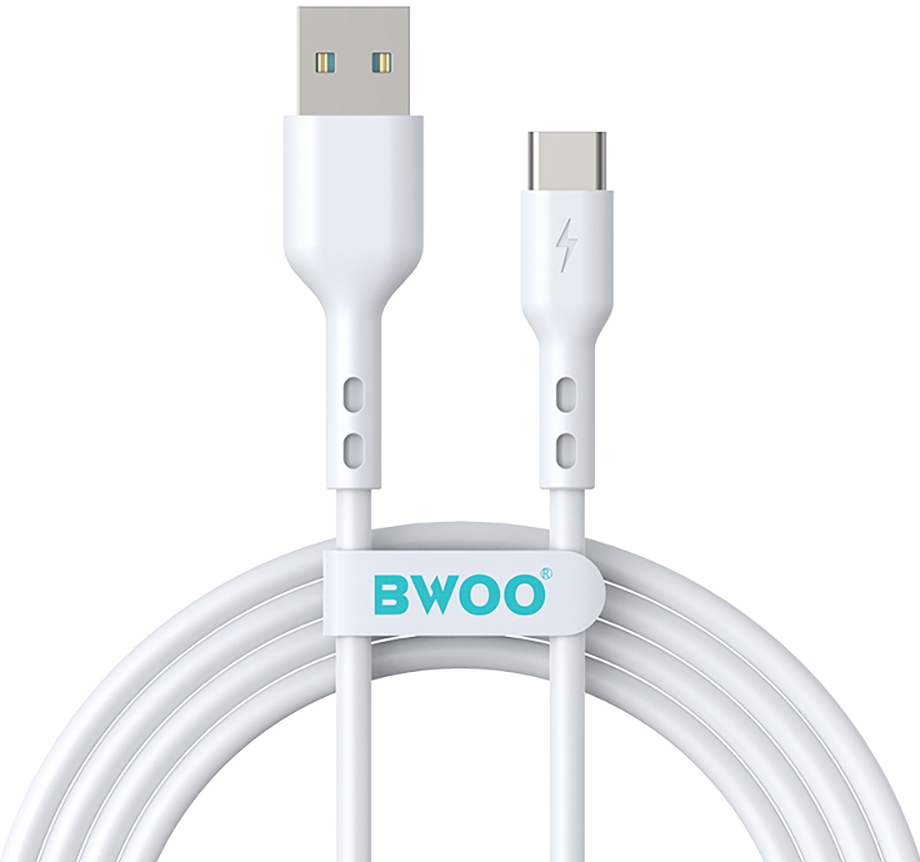 Cablu Date si Incarcare USB-A - USB-C BWOO X172C, 60W, 1m, Alb