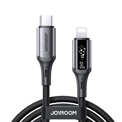 Cablu Date si Incarcare USB-C - Lightning Joyroom S-A60 StarTalk, 30W, 1.2m, Negru