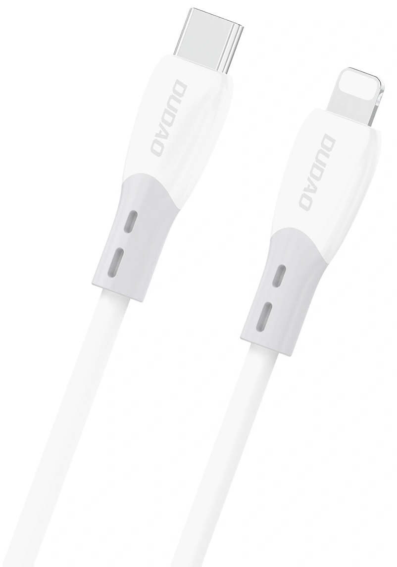 Cablu Date si Incarcare USB-C - Lightning Dudao L25SX, 30W, 1m, Alb