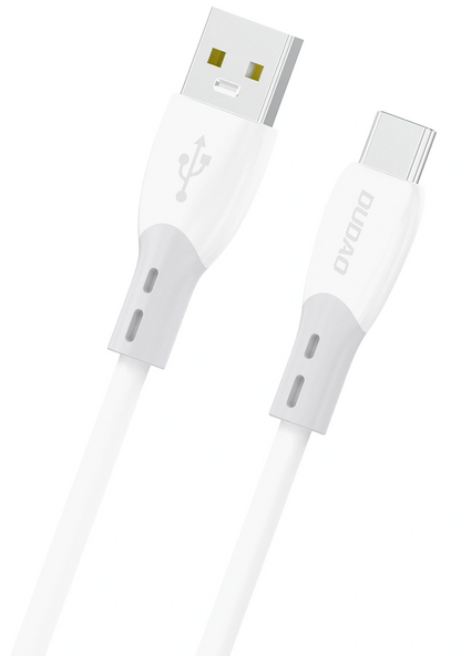 Cablu Date si Incarcare USB-A - USB-C Dudao L25ST, 100W, 1m, Alb